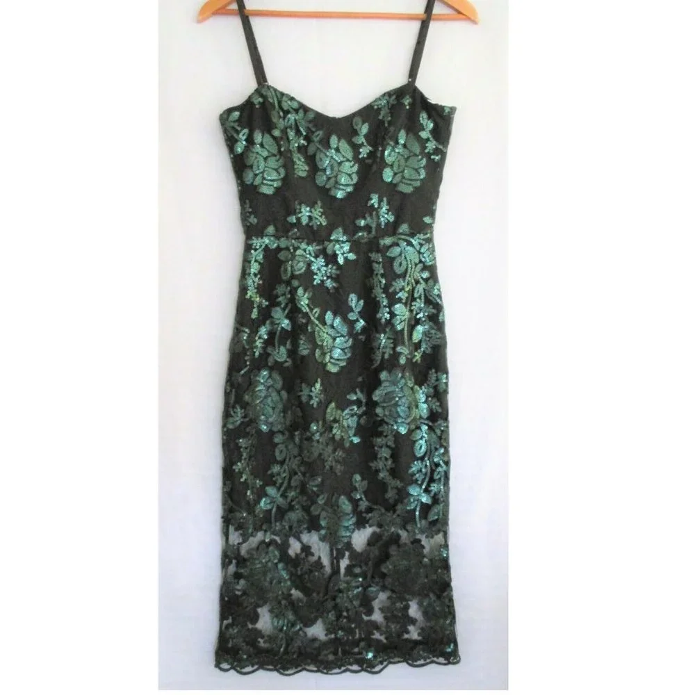NWOT DRESS THE POPULATION "KATE" COCKTAIL DRESS S - Picture 1 of 3